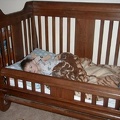 This is how I sleep in my big boy bed