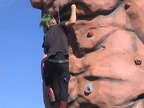 Daniel climbing the rock....go Daniel!