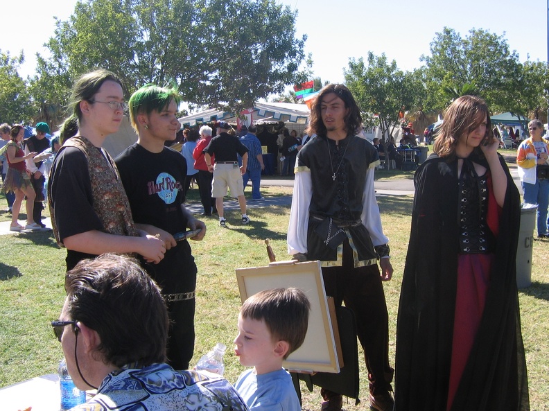 Travis, Daniel, Spencer and Laural at the Ren fair