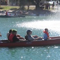 Travis, Nicolas, Daniel and Chris getting a ride around the lake