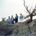 Jim, Mark, Bev, and Jeannette on big rock by our house